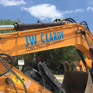 JW Clardy Construction Company Crane Graphic